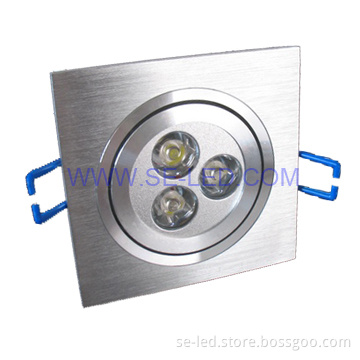 Square 3W Commercial LED Ceiling Light
